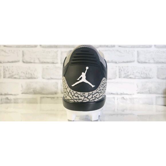 Nike Jordan 3 Retro MCS Black Fire Red Cement Grey FZ8627-001 Men's Size 12.5 - Picture 4 of 6